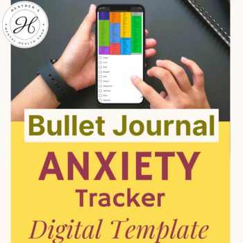 Preview of Track ANXIETY Symptoms : Digital Journal Template for Individual Counseling