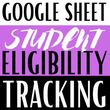 Preview of Track Academic Eligibility & Attendance for Student Clubs Spreadsheet, Google