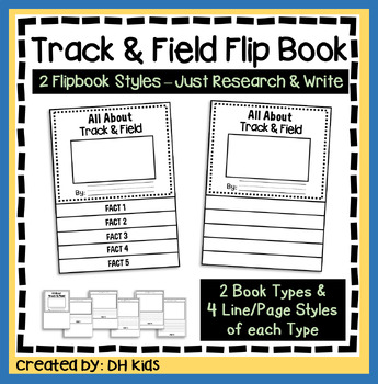 Preview of Track & Field Report Book, Sports Research Writing Project, Physical Education