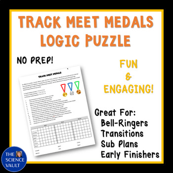 Preview of Track Meet Medals Logic Puzzle for Critical Thinking