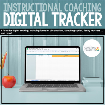 Preview of Track My Coaching Instructional Coaching Data Tracker Dashboard