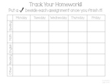 Track Your Homework!