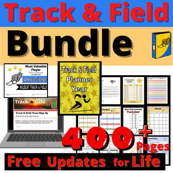 Preview of Track and Field Coaching Bundle Resources Tools