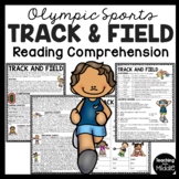 Track and Field Reading Comprehension Worksheet Summer Oly