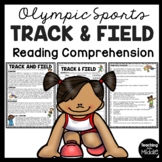 Track and Field Reading Comprehension Worksheet Olympics O