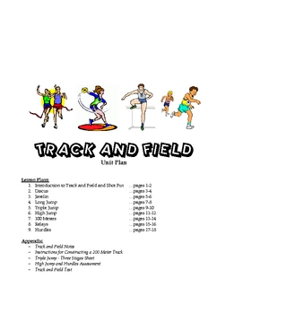 Preview of Track and Field Unit Plan (includes appendix resources)