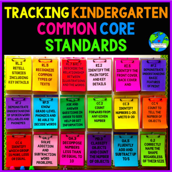 Preview of Tracking Kindergarten Common Core Standards