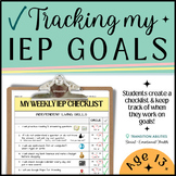 Tracking & SELF MONITORING my IEP GOALS | Student Goals Ch