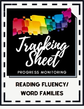 Preview of Tracking Sheet (formative assessment/progress monitoring)-Fluency/Word Families