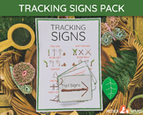 Tracking Signs Booklet | Trails Sign Poster | Survival Ski