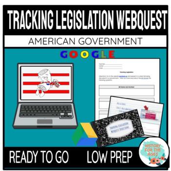 Preview of Tracking legislation Web-quest: Student Centered 