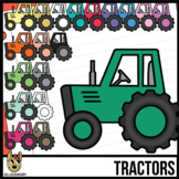 Tractor Colors Clip Art