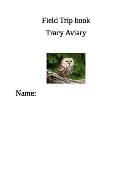 Preview of Tracy Aviary Field Trip Book