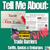 Trade Barriers Informational Text Reading W/ Quiz SS6E2 SS