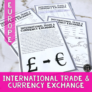 Preview of Trade & Currency Exchange in Europe Reading Activity (SS6E8, SS6E8c) GSE Aligned