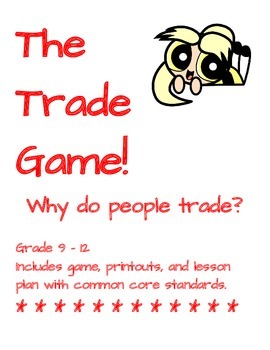 Preview of Trade Game High School Economics and Personal Finance