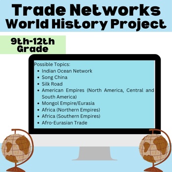 Preview of Trade Network Project: World History| 9th, 10th, 11th, 12th Grade |World History