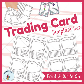 Trading Card Template Set: Blank & Printable | Make Your Own Playing Cards  | PDF