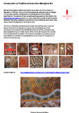 Traditional Australian Aboriginal Art classroom notes.