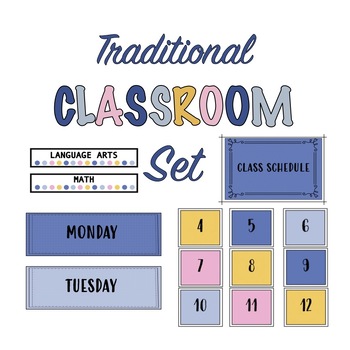 Preview of Traditional Classroom Set