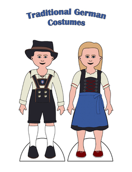 Preview of Traditional German Paper Doll Outfits