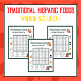 Traditional Hispanic Foods Word Search | Hispanic Heritage