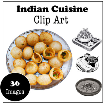 Preview of Traditional Indian Foods Clip Art