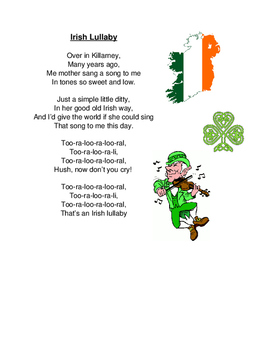 Preview of Traditional Irish Lullaby Poem