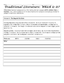 Traditional Literature Assessment Packet