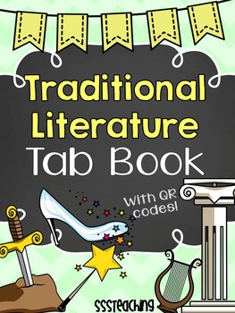 Preview of Traditional Literature Folktales Interactive Tab Book with QR Codes