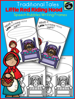 Preview of Traditional Stories: Little Red Riding, Speech Bubble/Writing Frame