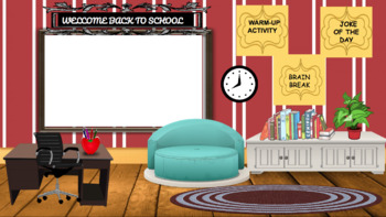 Preview of Traditional Themed Virtual Classroom Background