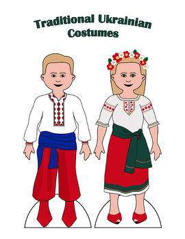 Preview of Traditional Ukrainian Paper Doll Outfits