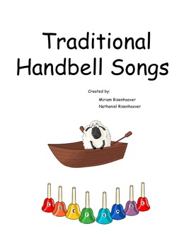 Preview of Traditional handbell songbook for 8 note colored handbells/boomwhackers