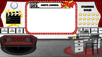 Preview of Traditional movie themed virtual classroom background
