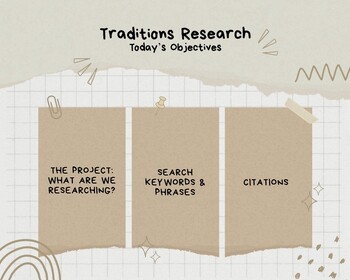Preview of Traditions Research for ESL Students
