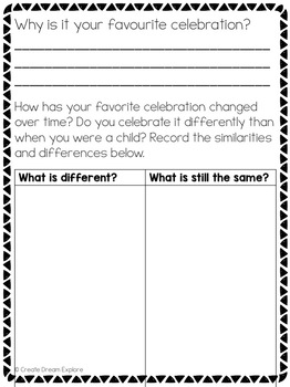 worksheet grade traditions 6 family Traditions and for Celebrations Identity and Heritage