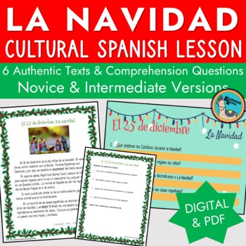 Preview of Traditions for Christmas in Spain - SPANISH Readings Virtual & PDF