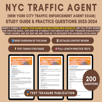 Preview of Traffic Enforcement Agent Exam Study Guide 2023-2024: NYC Career Prep