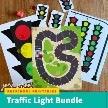 Preview of Traffic Light Bundle / Transportation/ Patterns/ Color Sorting/ Math Game Theory