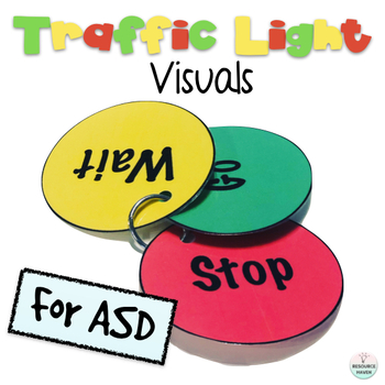 Preview of Traffic Light Visual Aid for ASD - Stop, Wait, Go Visual Supports