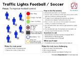 Traffic Lights Football / Soccer PE Game