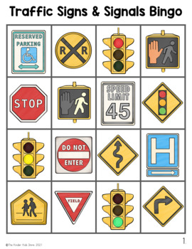 Preview of Traffic Signs Bingo