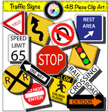 Traffic Signs Clip Art Growing Bundle