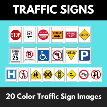 Traffic Signs Posters | Transportation Unit Kids Print Hub TPT