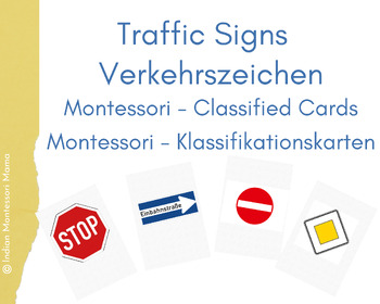 Preview of Traffic signs || Verkehrzeichen - Montessori Classified Cards