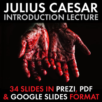 Preview of Tragedy of Julius Caesar Introduction Lecture Shakespeare Prezi & Google Slides