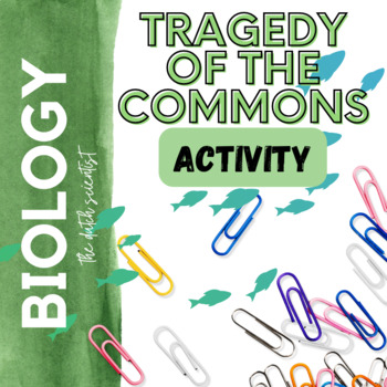 Preview of Tragedy of the Commons / Sustainability Activity