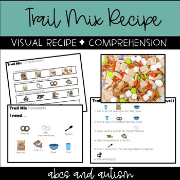 Preview of Trail Mix Visual Cooking Recipe