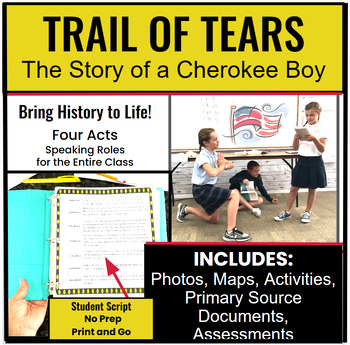 Preview of Trail of Tears: Cherokee Nation, Indian Removal, U.S. History, Hands-On Learning